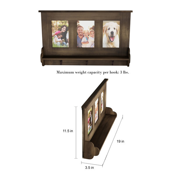 Gracie Oaks Nydia Wall Shelf Picture Frame & Reviews Wayfair